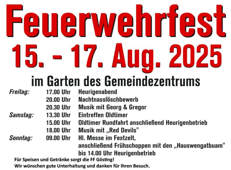 Feuerwehrfest 2025